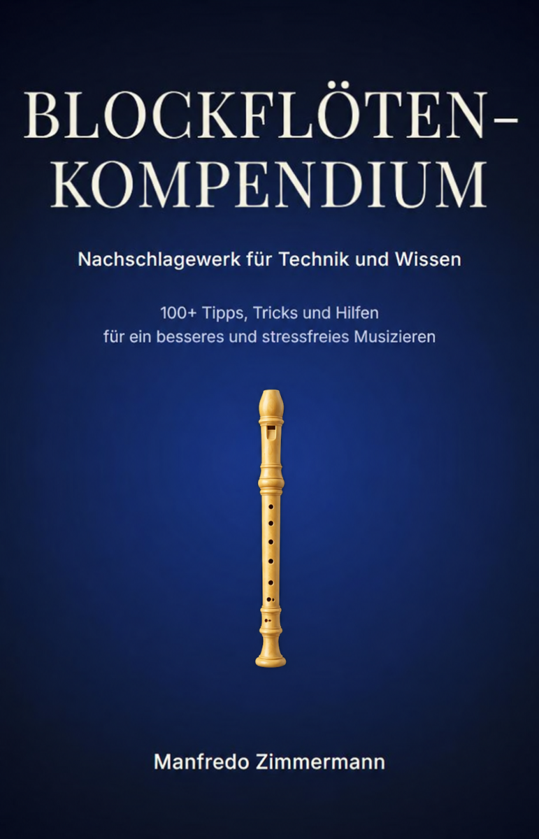 Cover des Blockflöten-Kompendiums als E-Book und Printausgabe